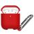 Силиконовый чехол Deexe Defender Case для Apple AirPods 1 / 2 - Red: фото 1 из 4