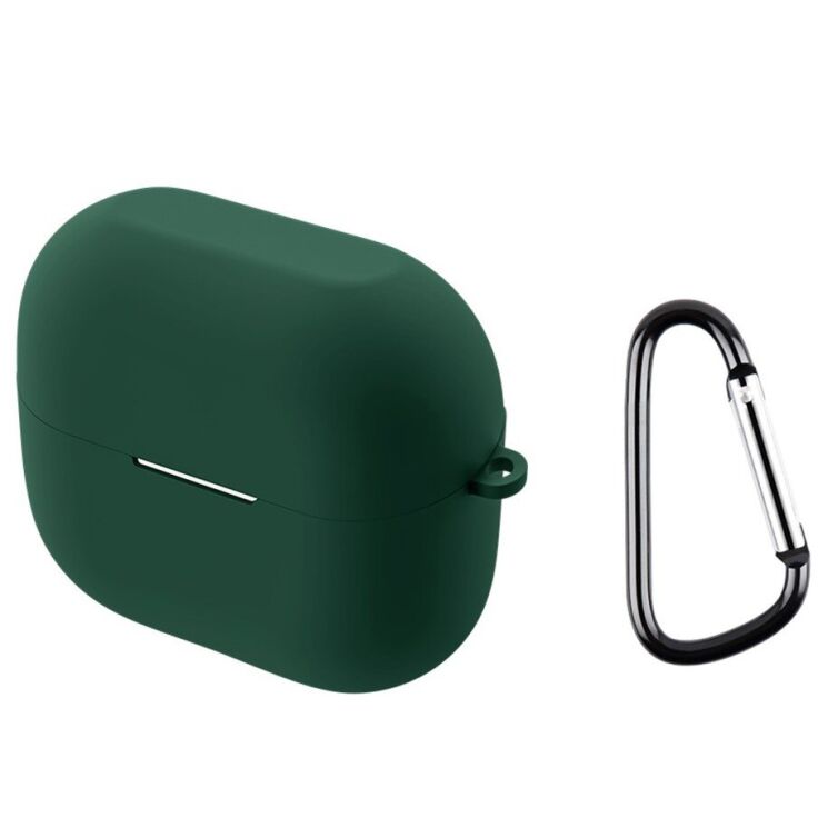 Силиконовый чехол Deexe Silicone Case (FH) для Samsung Galaxy Buds 3 / Buds 3 Pro - Green: фото 1 из 10
