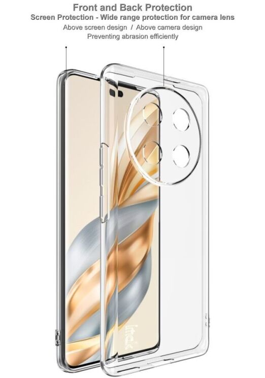 Силиконовый чехол IMAK UX-5 Series для Honor Magic 7 Lite - Transparent: фото 6 из 8