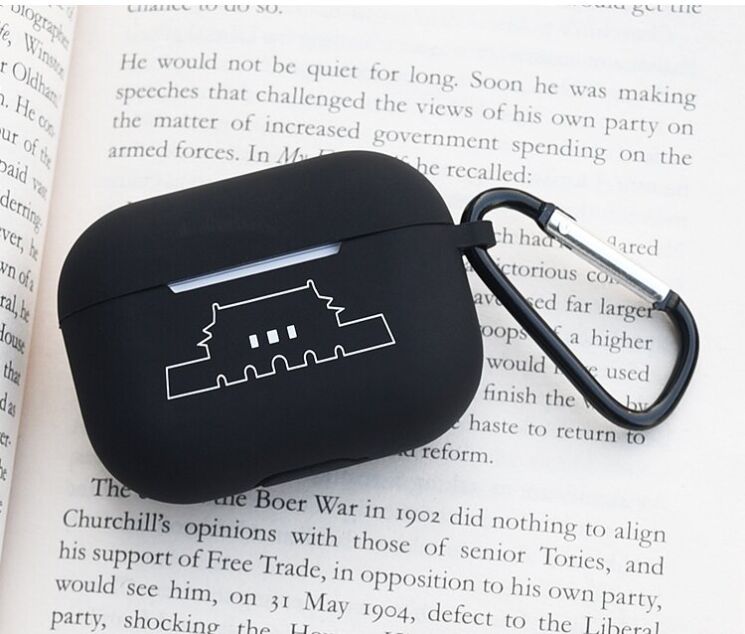 Силіконовий чохол UniCase Black Style для AirPods Pro - Lazy Cat: фото 4 з 7