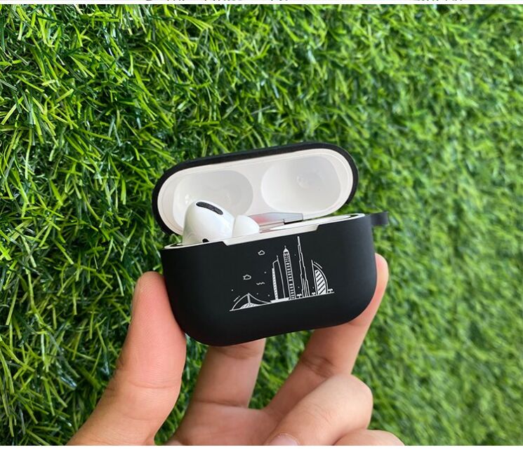 Силіконовий чохол UniCase Black Style для AirPods Pro - Lazy Cat: фото 5 з 7