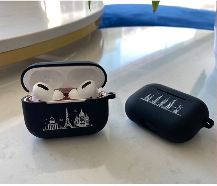 Силіконовий чохол UniCase Black Style для AirPods Pro - Lazy Cat: фото 6 з 7