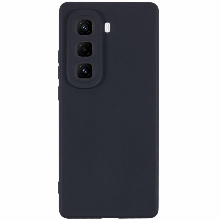 Силиконовый (TPU) чехол Deexe Matte Case для Infinix Hot 50 Pro Plus - Black: фото 1 из 6