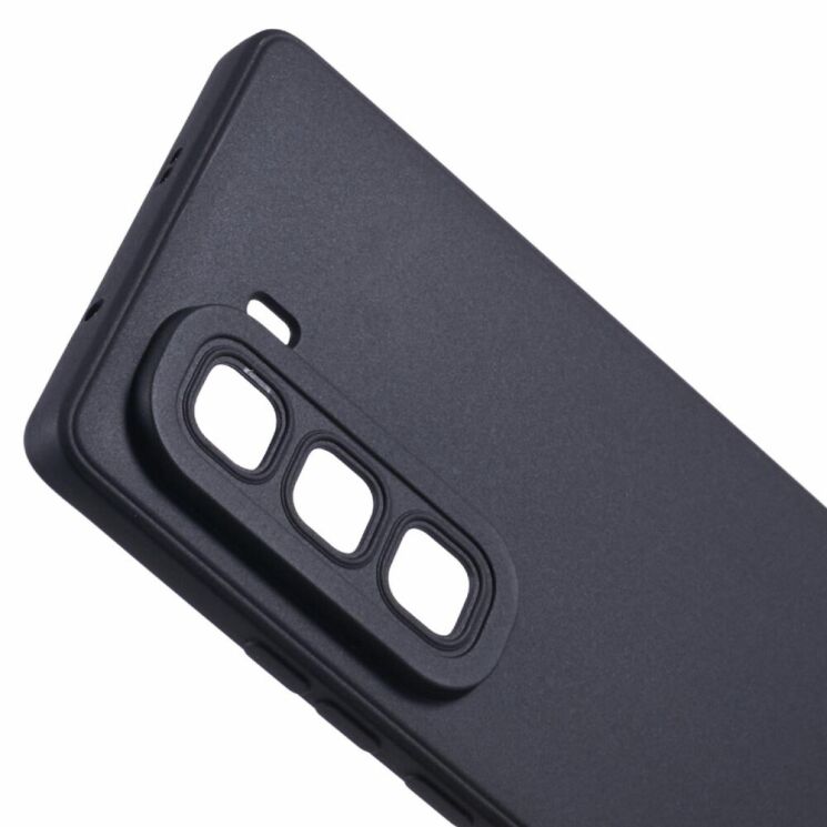Силиконовый (TPU) чехол Deexe Matte Case для Infinix Hot 50 Pro Plus - Black: фото 6 из 6