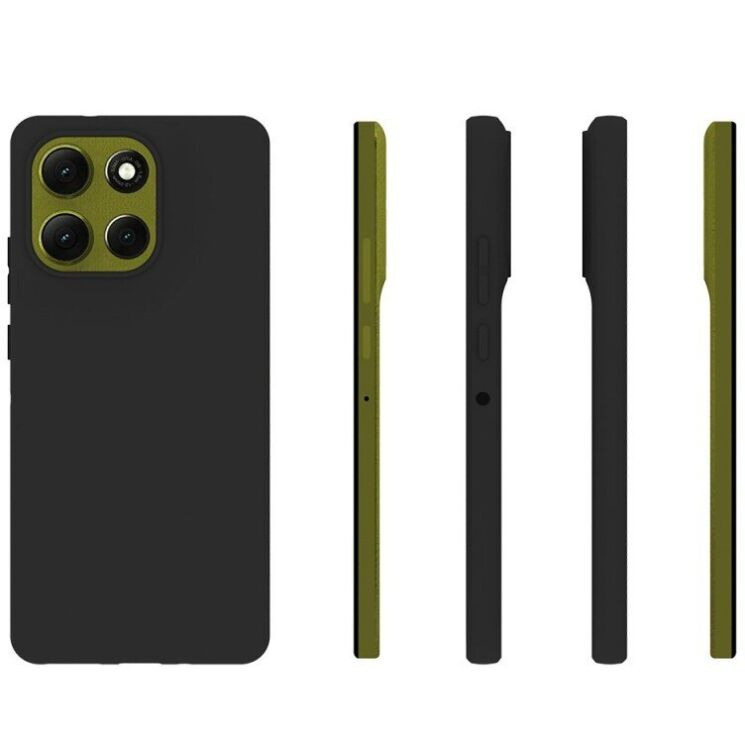 Силиконовый (TPU) чехол Deexe Matte Case для Motorola Moto G86 - Black: фото 5 из 5