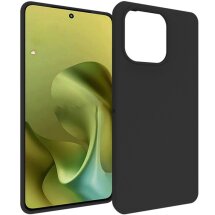 Силиконовый (TPU) чехол Deexe Matte Case для Motorola Moto G86 - Black: фото 1 из 5