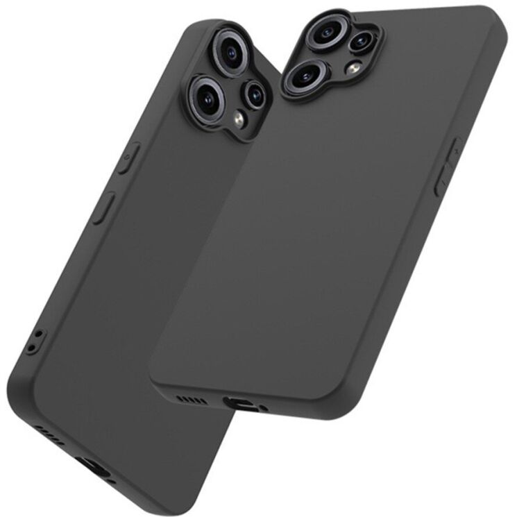 Силіконовий (TPU) чохол Deexe Matte Case для Nothing CMF Phone 2 Pro - Black: фото 3 з 5