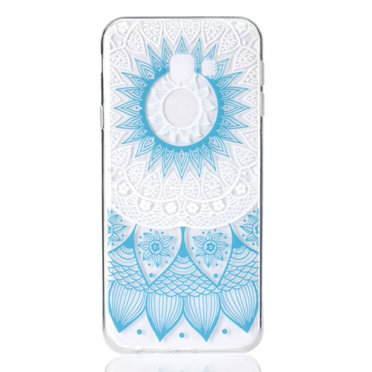 Силиконовый (TPU) чехол Deexe Pretty Glossy для Samsung Galaxy J4+ (J415) - Blue Mandala: фото 2 из 6