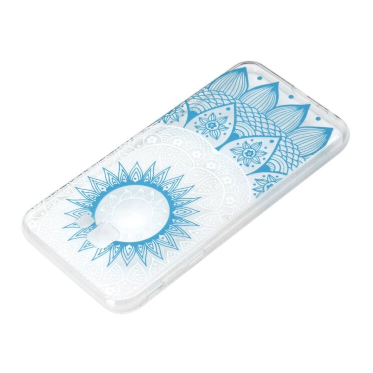 Силиконовый (TPU) чехол Deexe Pretty Glossy для Samsung Galaxy J4+ (J415) - Blue Mandala: фото 4 из 6