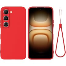 Силіконовий (TPU) чохол Deexe Silicone Case для Infinix Hot 70 Pro - Red: фото 1 з 9