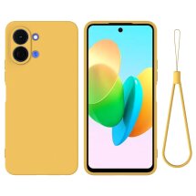 Силиконовый (TPU) чехол Deexe Silicone Case для TECNO Spark Go 3 - Yellow: фото 1 из 9