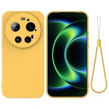 Силиконовый (TPU) чехол Deexe Silicone Case для Xiaomi 17 Ultra - Yellow: фото 1 из 9