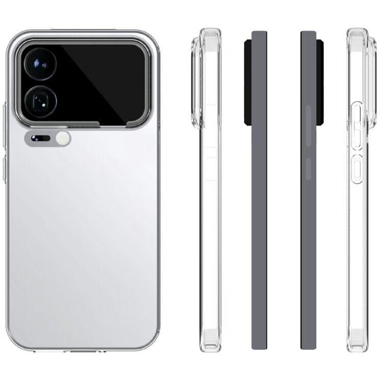 Силиконовый (TPU) чехол Deexe UltraThin для Xiaomi 17 Pro - Transparent (390706T) Силиконовый (TPU) чехол Deexe UltraThin для Xiaomi 17 Pro - Transparent: фото 5 из 5