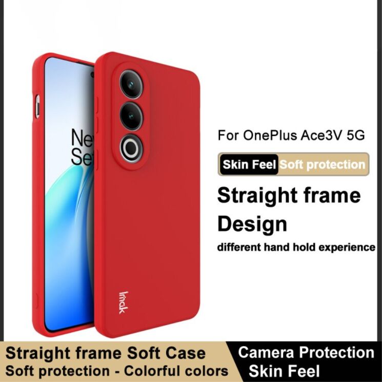 Силиконовый (TPU) чехол IMAK UC-4 Series для OnePlus Ace 3V - Black: фото 5 из 11