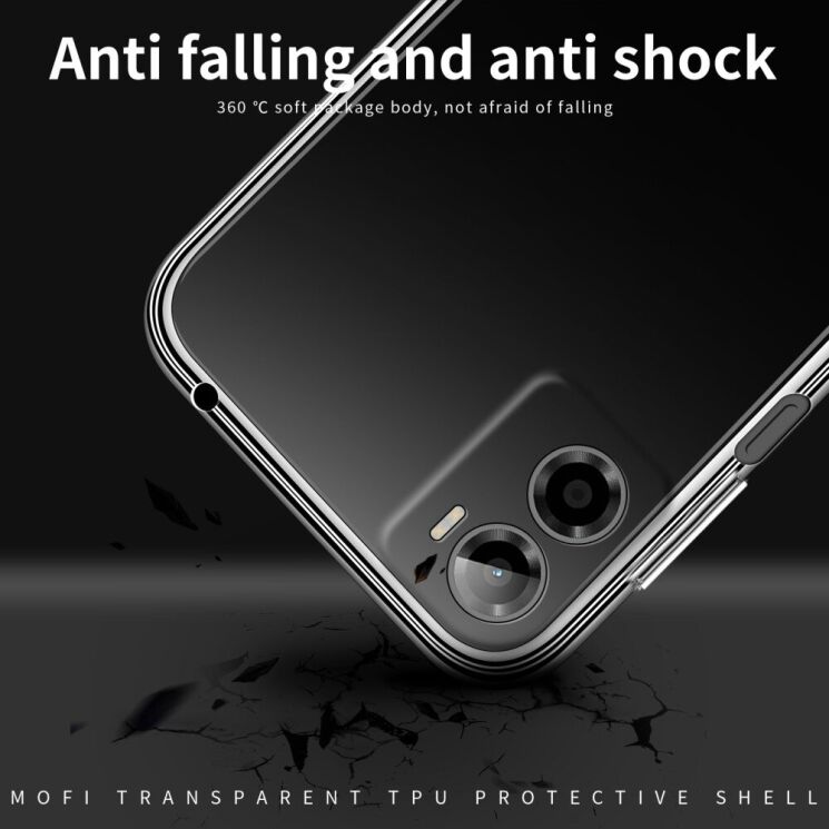 Силиконовый (TPU) чехол MOFI Thin Guard для Motorola Moto G05 / Moto E15 - Transparent: фото 10 из 11