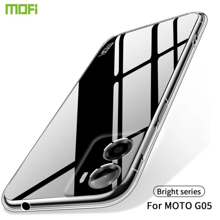 Силиконовый (TPU) чехол MOFI Thin Guard для Motorola Moto G05 / Moto E15 - Transparent: фото 2 из 11