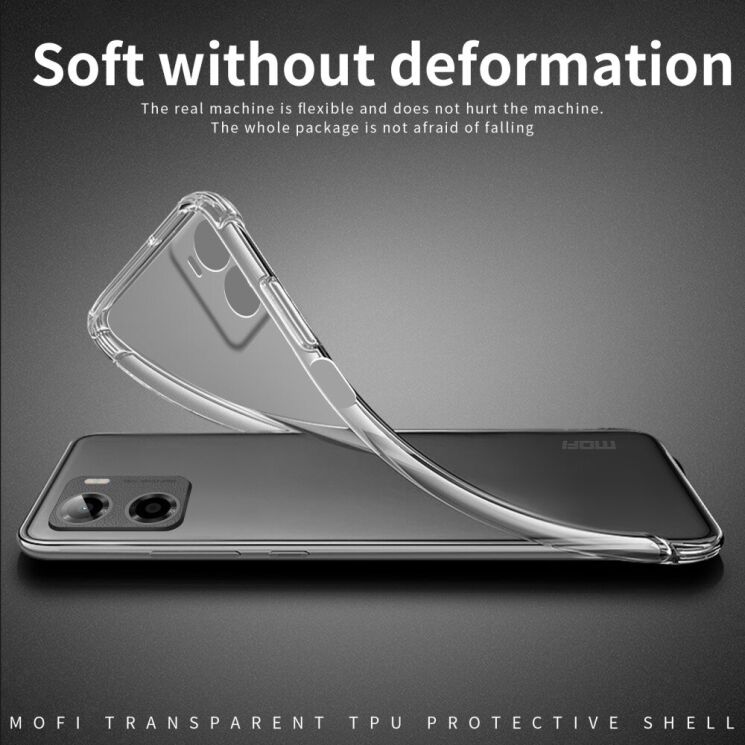 Силиконовый (TPU) чехол MOFI Thin Guard для Motorola Moto G05 / Moto E15 - Transparent: фото 5 из 11