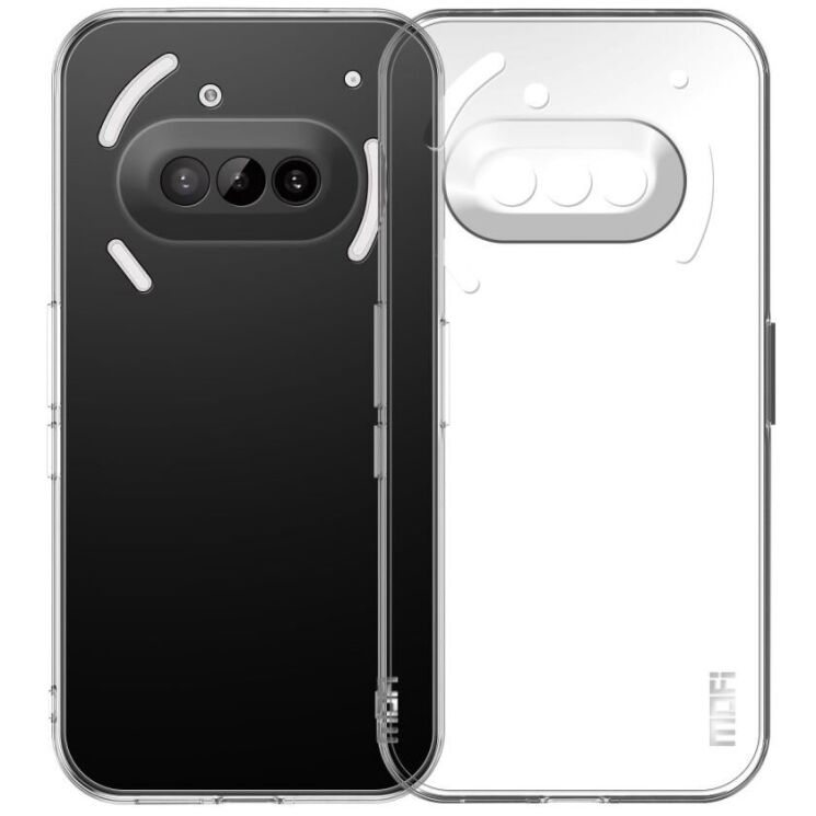Силиконовый (TPU) чехол MOFI Thin Guard для Nothing Phone (3a) - Transparent: фото 1 из 10