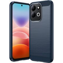 Силіконовий (TPU) чохол UniCase Carbon для Xiaomi Redmi 17 - Blue: фото 1 з 9