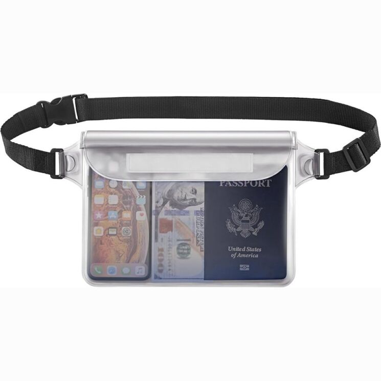 Вологозахисний чохол UniCase Swimming Bag - Transparent White: фото 1 з 10