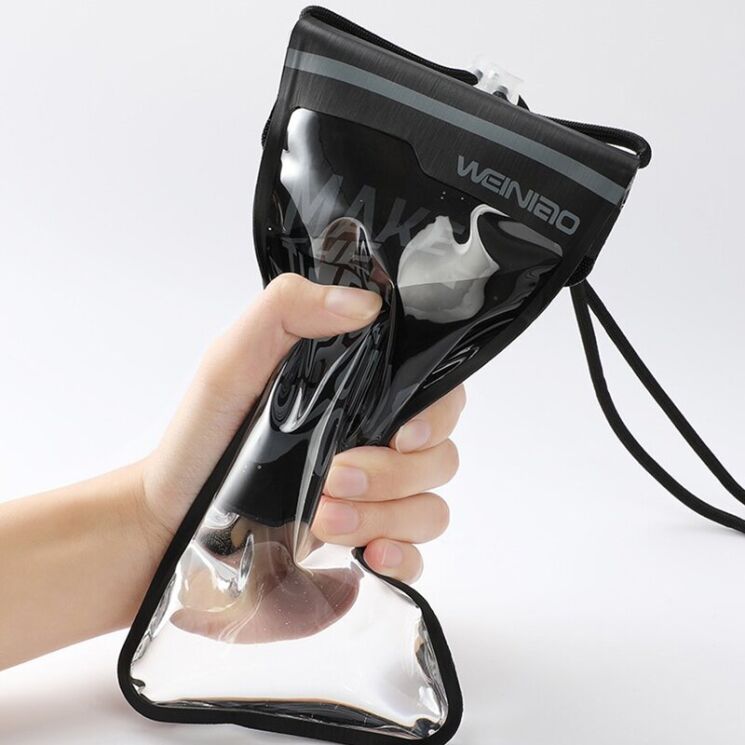 Вологозахисний чохол WEINIAO Waterproof Bag - Black (981863B) Вологозахисний чохол WEINIAO Waterproof Bag - Black: фото 8 з 10