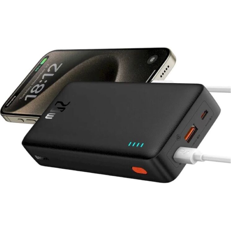 Внешний аккумулятор Baseus Airpow 20W (20000mAh) P10022804113-00 - Black: фото 6 из 21