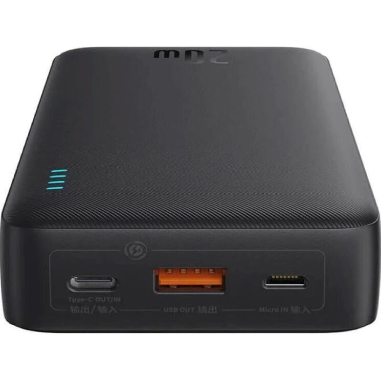 Внешний аккумулятор Baseus Airpow 20W (20000mAh) P10022804113-00 - Black: фото 2 из 21