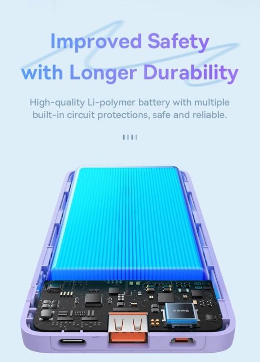 Внешний аккумулятор Baseus Airpow 20W (20000mAh) P10022804113-00 - Black: фото 18 из 21