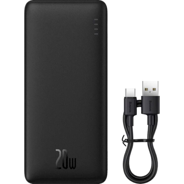 Внешний аккумулятор Baseus Airpow 20W (20000mAh) P10022804113-00 - Black: фото 5 из 21