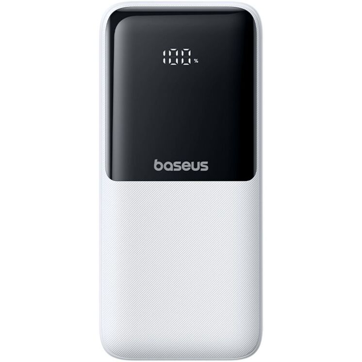 Внешний аккумулятор Baseus Lipow 22.5W (20000mAh) + кабель Type-C + Lightning (P10079102213-00) - White (995777W) Внешний аккумулятор Baseus Lipow 22.5W (20000mAh) + кабель Type-C + Lightning (P10079102213-00) - White: фото 3 из 25