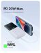 Внешний аккумулятор Baseus Lipow 22.5W (20000mAh) + кабель Type-C + Lightning (P10079102213-00) - White (995777W). Фото 12 из 25