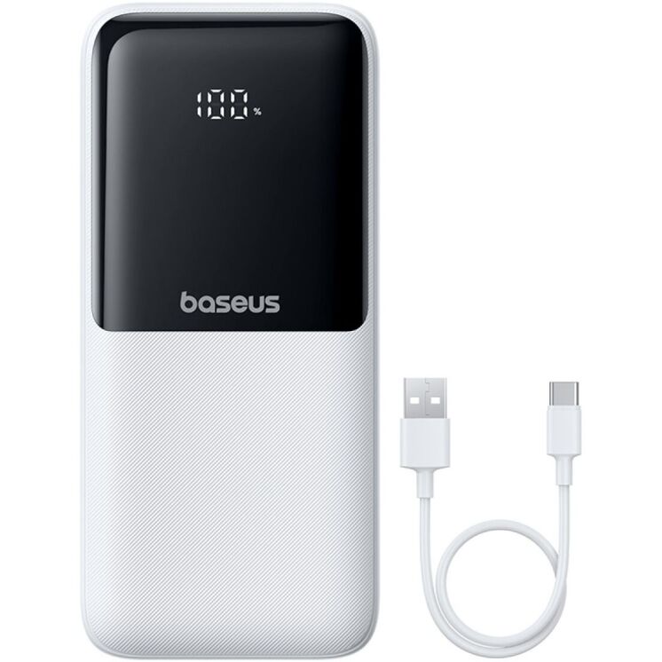 Внешний аккумулятор Baseus Lipow 22.5W (20000mAh) + кабель Type-C + Lightning (P10079102213-00) - White (995777W) Внешний аккумулятор Baseus Lipow 22.5W (20000mAh) + кабель Type-C + Lightning (P10079102213-00) - White: фото 5 из 25
