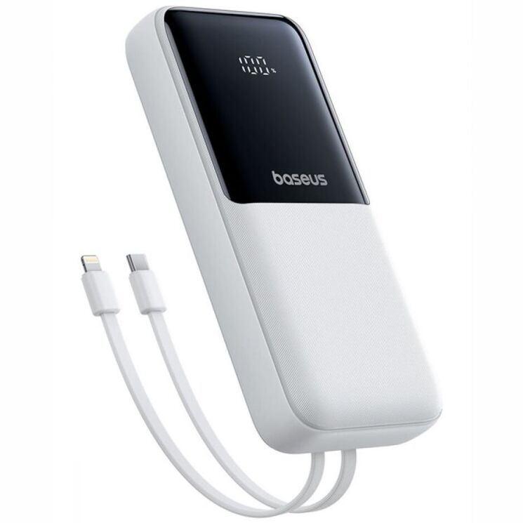 Внешний аккумулятор Baseus Lipow 22.5W (20000mAh) + кабель Type-C + Lightning (P10079102213-00) - White (995777W) Внешний аккумулятор Baseus Lipow 22.5W (20000mAh) + кабель Type-C + Lightning (P10079102213-00) - White: фото 1 из 25