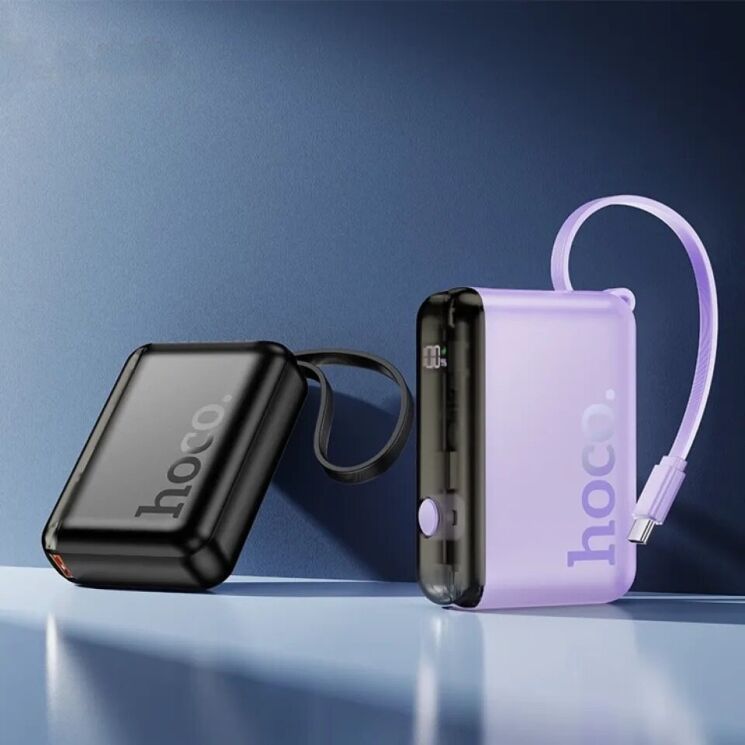 Зовнішній акумулятор Hoco J139 Hero PD20W (10000mAh) + кабель Type-C - Black: фото 6 з 6