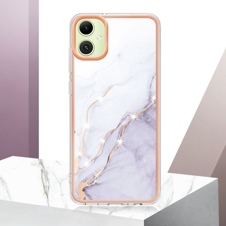 Захисний чохол Deexe Marble Case для Samsung Galaxy A06 (A065) - White: фото 5 из 6