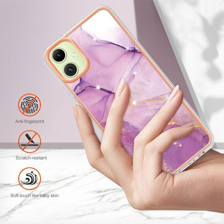 Захисний чохол Deexe Marble Case для Samsung Galaxy A06 (A065) - White: фото 3 из 6