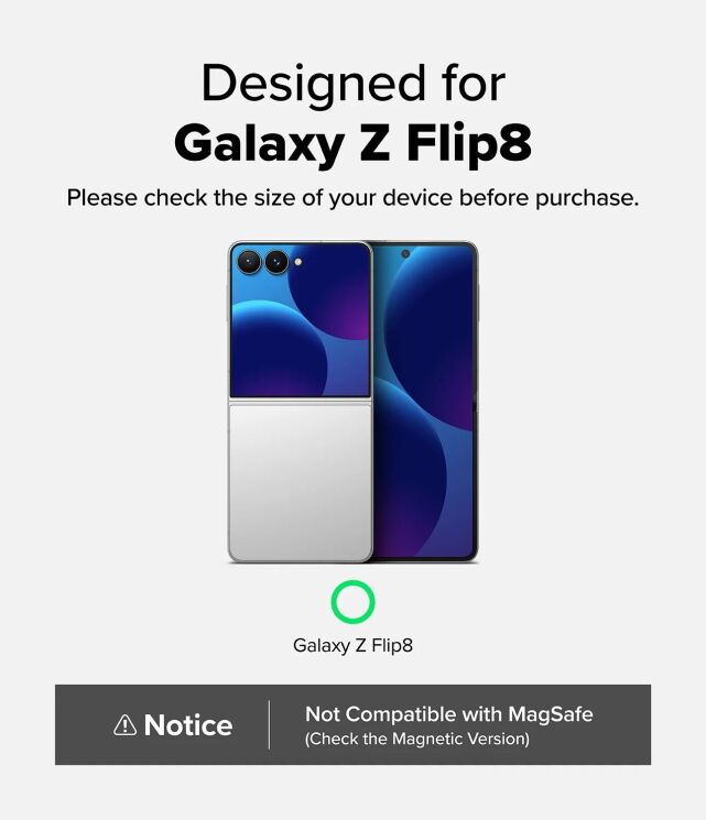 Защитный чехол Ringke Fusion Flap для Samsung Galaxy Flip 8 (8800328819399) - Clear: фото 6 из 20