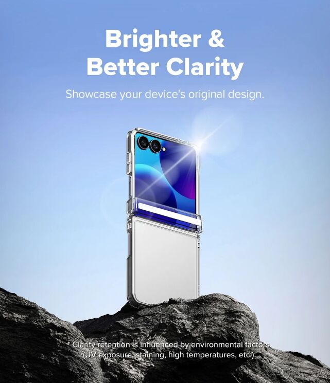 Защитный чехол Ringke Fusion Flap для Samsung Galaxy Flip 8 (8800328819399) - Clear: фото 8 из 20