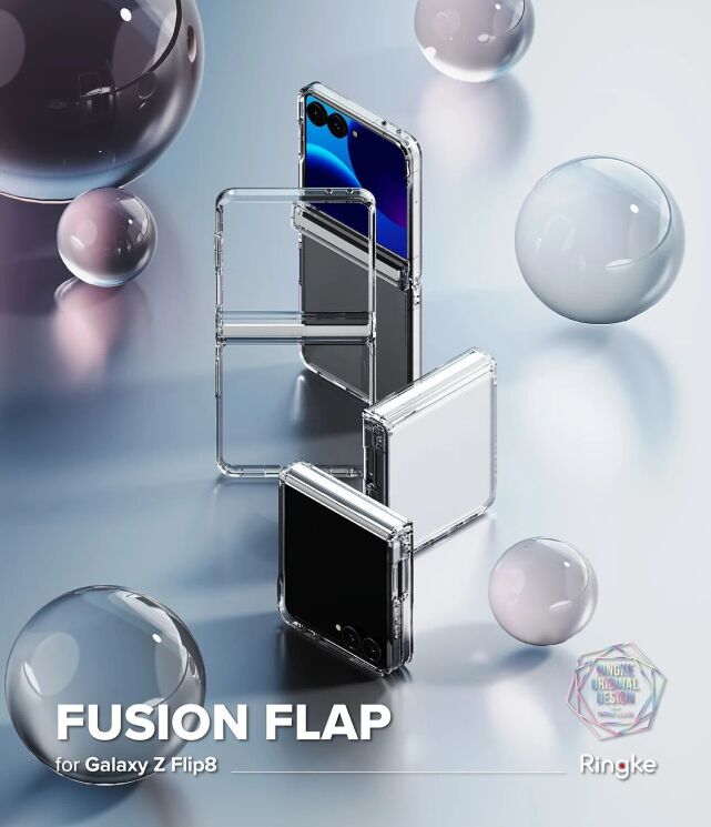 Защитный чехол Ringke Fusion Flap для Samsung Galaxy Flip 8 (8800328819399) - Clear: фото 5 из 20