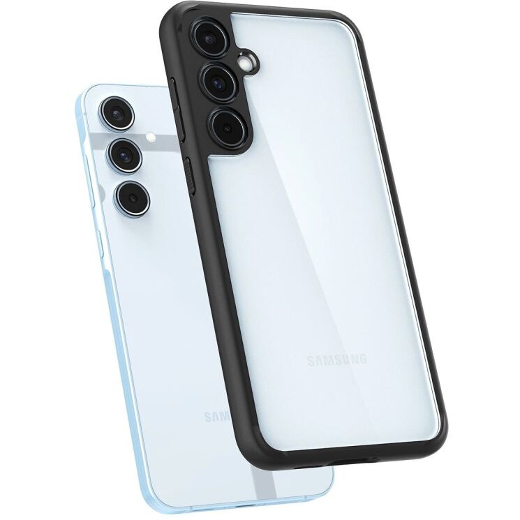 Захисний чохол Spigen (SGP) Ultra Hybrid для Samsung Galaxy A55 (A556) - Matte Black: фото 4 з 14