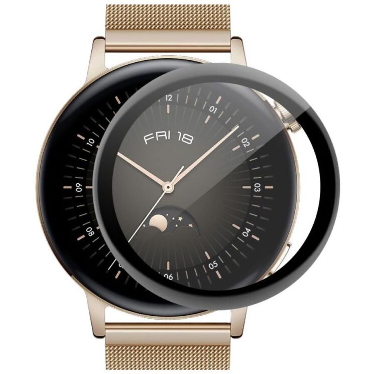 Захисна плівка ENKAY 3D Curved Film для Huawei Watch GT 3 (42mm) - Black: фото 1 з 9