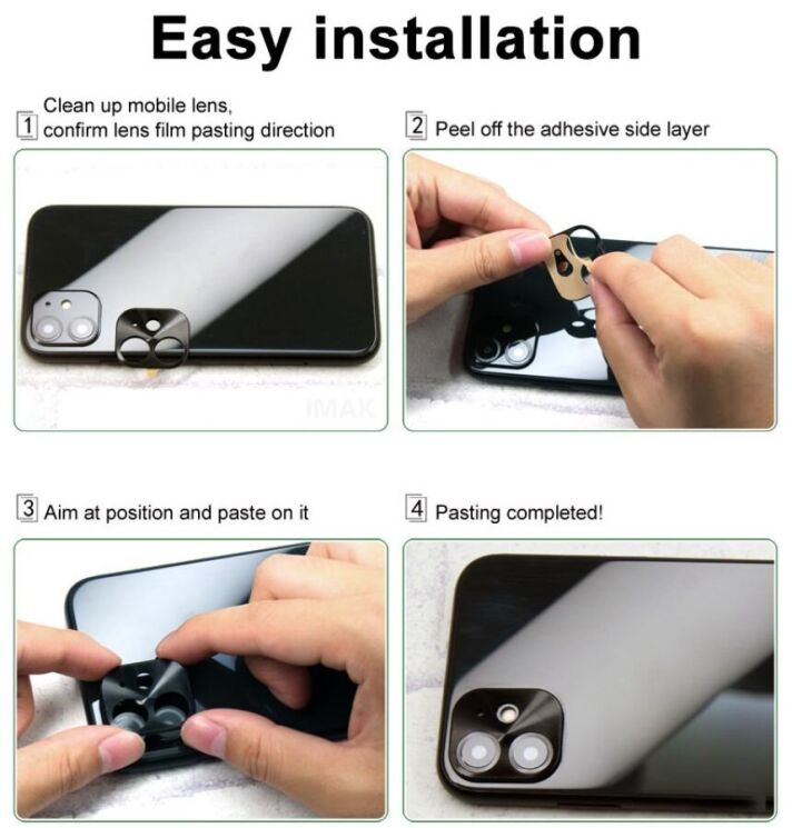 Захисна рамка IMAK Camera Styling для Samsung Galaxy Fold 6 - Black: фото 10 з 11