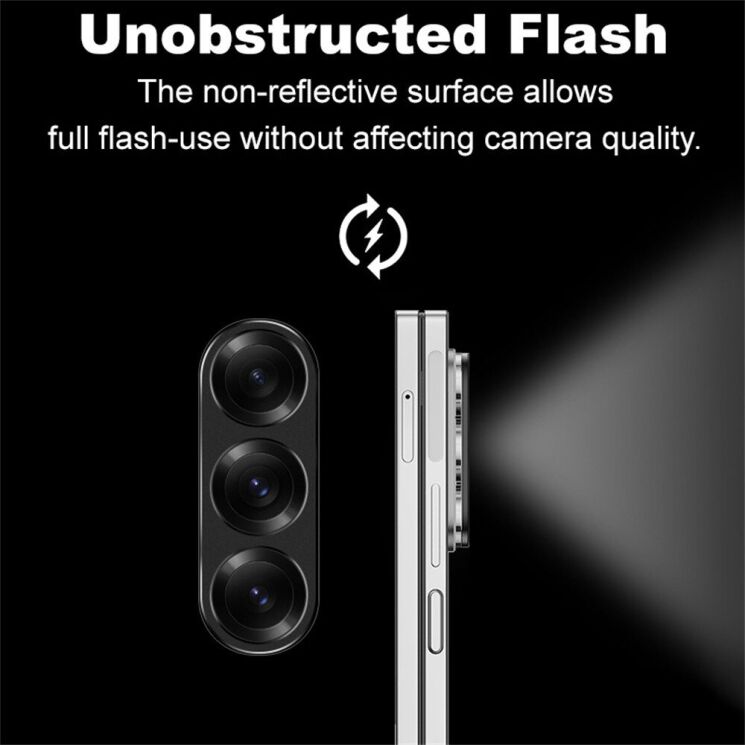 Захисна рамка IMAK Camera Styling для Samsung Galaxy Fold 6 - Black: фото 7 з 11