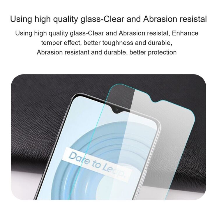 Защитное стекло AMORUS Ultra Clear для Realme C35 - Transparent: фото 7 из 9
