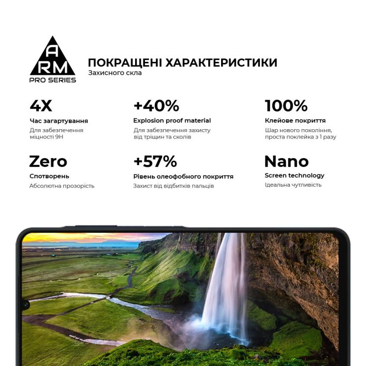 Защитное стекло ArmorStandart Pro 5D для Samsung Galaxy A06 (A065) - Black: фото 5 из 6