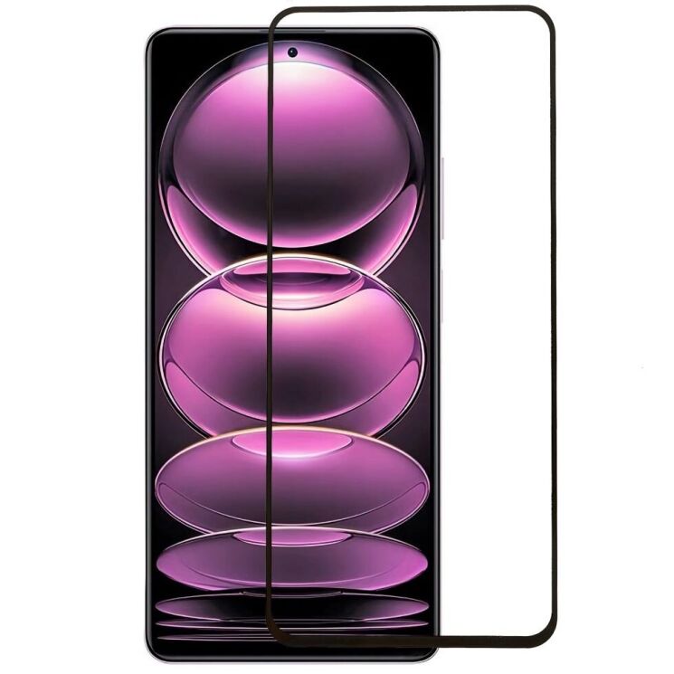 Защитное стекло Deexe Full Glue Coverage для Xiaomi Redmi Note 12 Pro 5G / 12 Pro+ - Black: фото 1 из 7