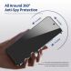 Защитное стекло HAT PRINCE Anti-Spy для Apple iPhone 15 - Black (339965B). Фото 3 из 8