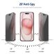 Защитное стекло HAT PRINCE Anti-Spy для Apple iPhone 15 - Black (339965B). Фото 5 из 8