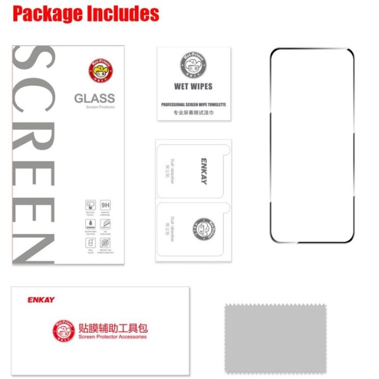 Защитное стекло HAT PRINCE Full Glue Cover для OPPO Reno 13 F/FS 5G - Transparent: фото 8 из 8