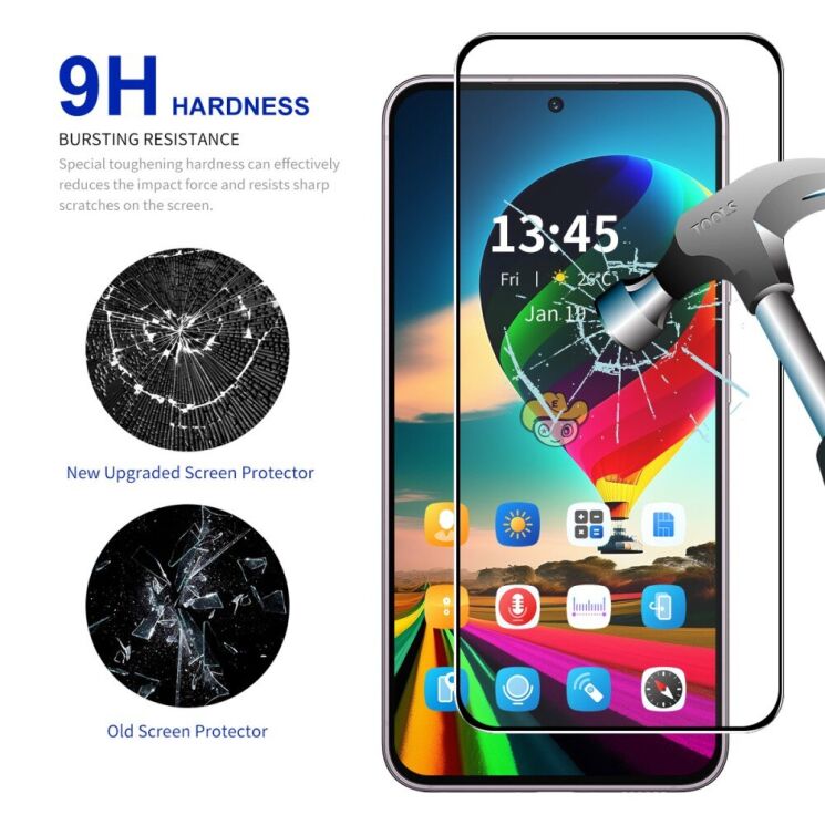 Защитное стекло HAT PRINCE Full Glue Cover для OPPO Reno 13 F/FS 5G - Transparent: фото 3 из 8